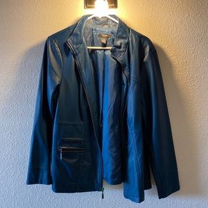 Fun real faux-leather jacket